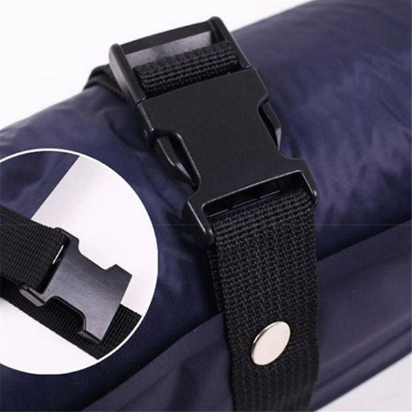 Double Self Inflating Mattress Camping Hiking Airbed Camp Mat Sleeping Pillow W/ Bag Navy Sleeping Mats