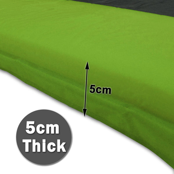 Self Inflating Mattress Sleeping Pad Air Bed Camping Hiking Joinable Green Sleeping Mats