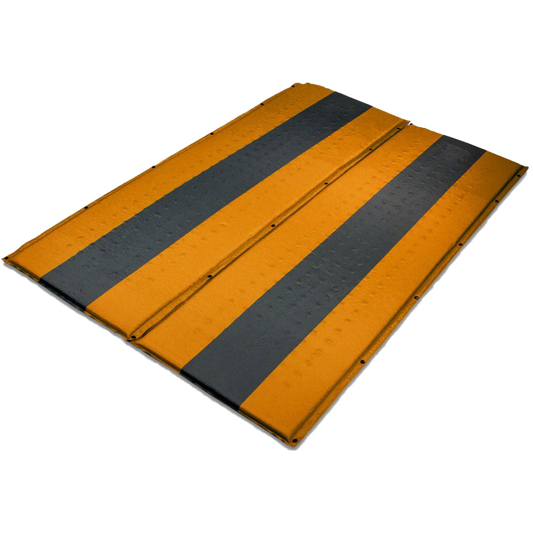 Double Self Inflating Mattress Sleeping Mat Air Bed Camping Hiking Joinable Orange Sleeping Mats