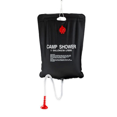 Bargene 20L Craig Camp Shower Bag Solar Heated Water Pipe Portable Showers & Accessories