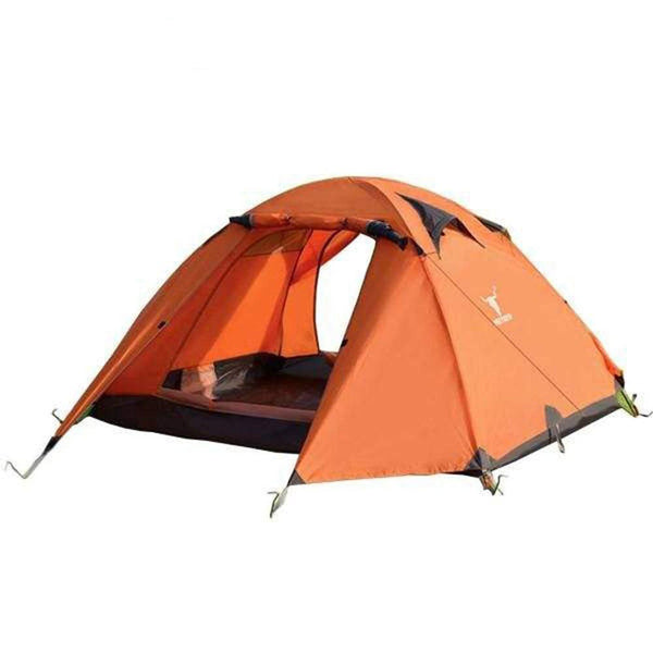 2 Person Outdoor Lightweight Cycling Hiking Backpacking Camping Waterproof Tent Orange Tents