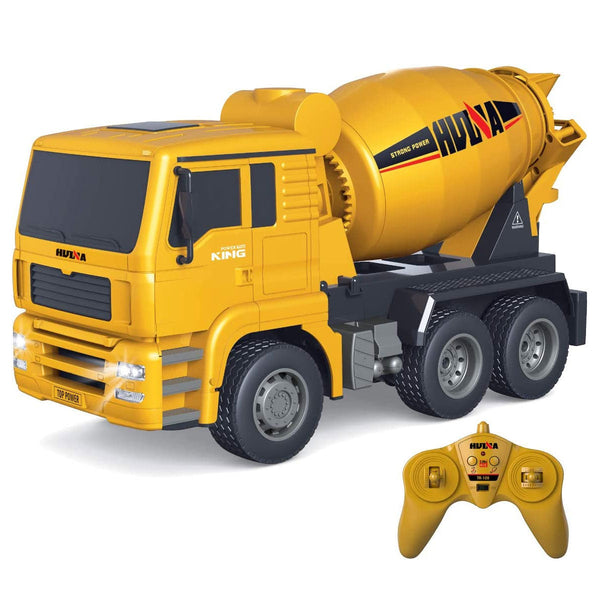 Huina 1/18 Rc Engineering Construction Concrete Cement Mixer Truck Remote Control Toy Kids Gift Other Rc Model Vehicles & Kits