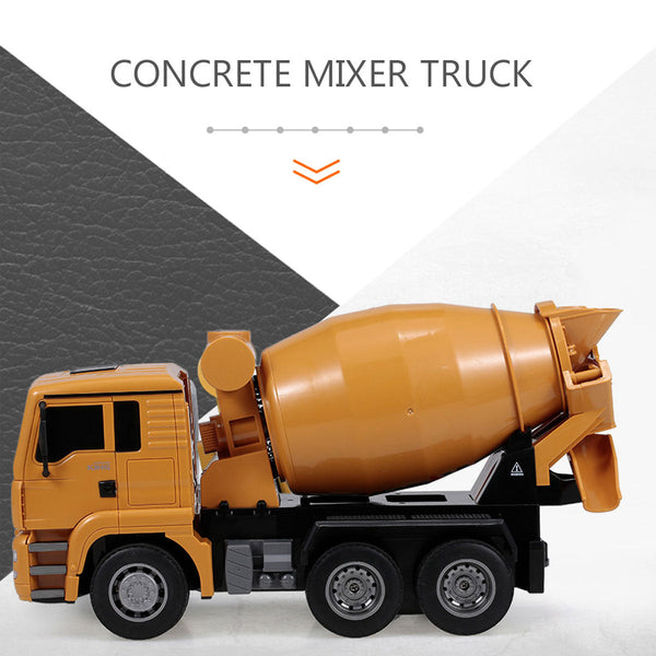 Huina 1/18 Rc Engineering Construction Concrete Cement Mixer Truck Remote Control Toy Kids Gift Other Rc Model Vehicles & Kits