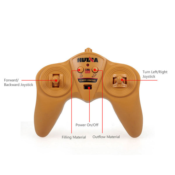 Huina 1/18 Rc Engineering Construction Concrete Cement Mixer Truck Remote Control Toy Kids Gift Other Rc Model Vehicles & Kits