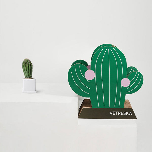 Vetreska Cat Kitten Scratcher Tree Climbing Scratching Board Gym Cactus Furniture & Scratchers