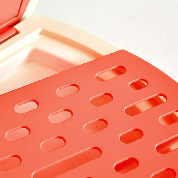 Vetreska Fruity Portable Cat Kitty Toilet Litter Box Tray House Lid Scoop Set Watermelon Cat Litter