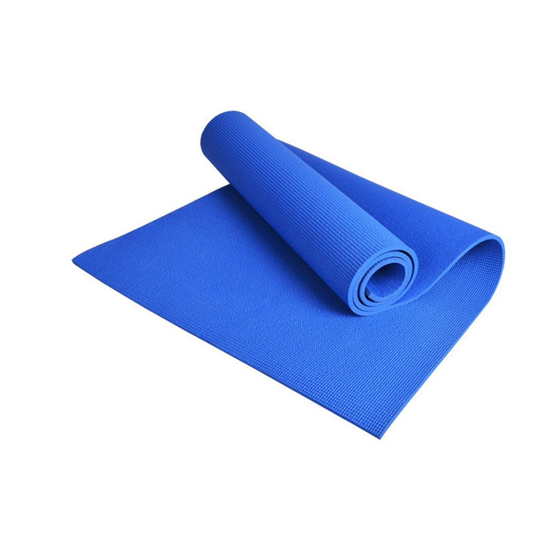 Extra Thick 6Mm Pvc Yoga Gym Pilate Mat Fitness Non Slip Exercise Board Blue Mats & Non Slip Towels