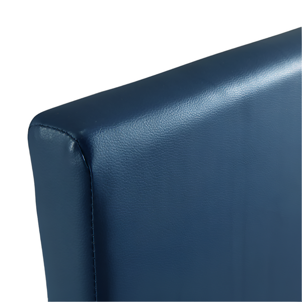 Palermo Single Pu Leather Bed Frame Blue Single Bed Frames