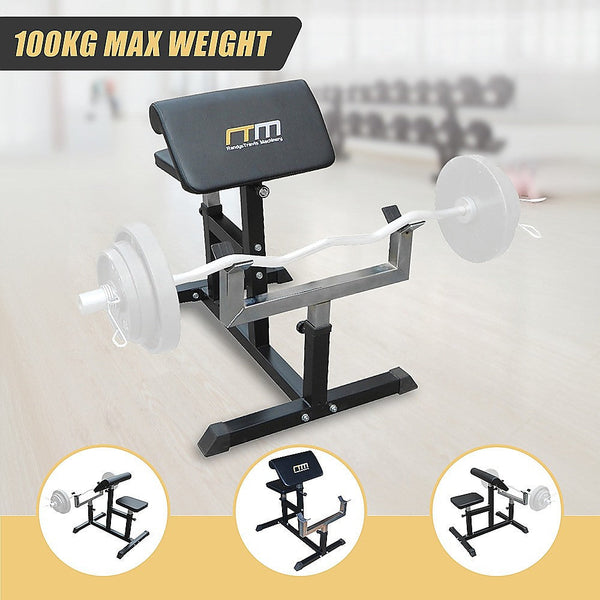 Preacher Curl Bench Weights Commercial Bicep Arms Work Benches