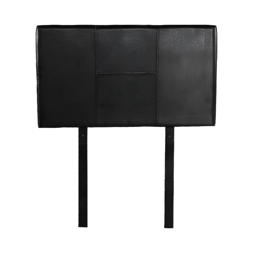 Palermo Pu Leather Single Bed Headboard Bedhead Black Headboards & Footboards