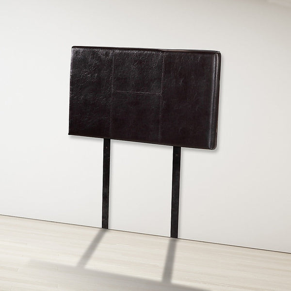 Palermo Pu Leather Single Bed Headboard Bedhead Brown Headboards & Footboards