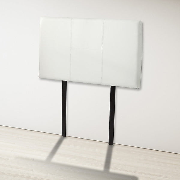 Palermo Pu Leather Single Bed Headboard Bedhead White Headboards & Footboards