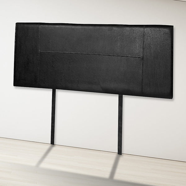 Palermo Pu Leather Double Bed Headboard Bedhead Black Headboards & Footboards