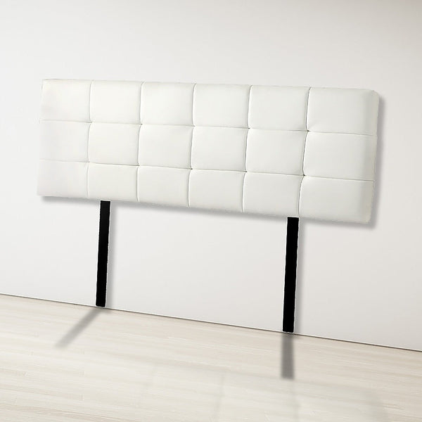 Palermo 1 Sets Of Pu Leather King Bed Deluxe Headboard Bedhead White Headboards & Footboards