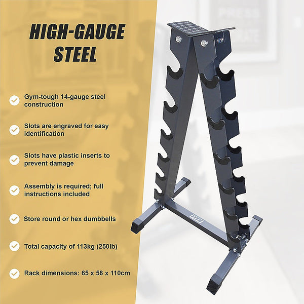 Steel Vertical Dumbbell Rack Weight Stand Weights Storage