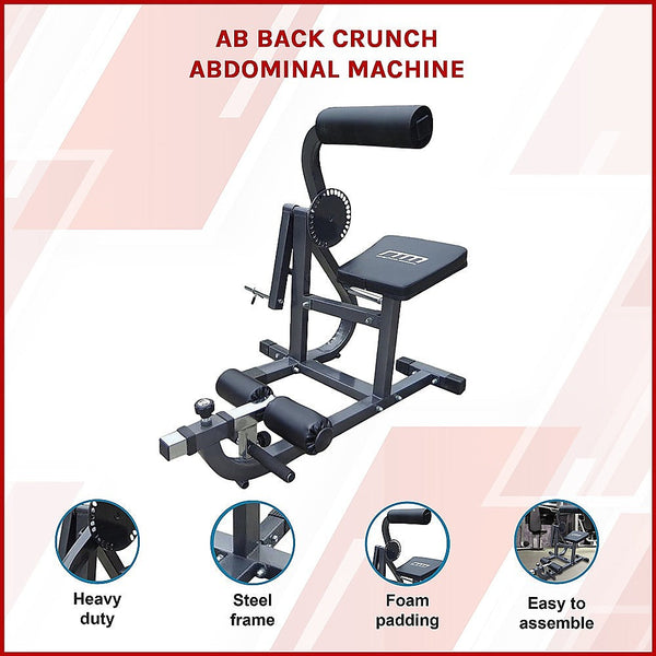 Ab Back Crunch Abdominal Exercise Machine For Core And Workout Abdominal Machines