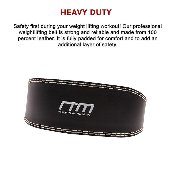 Randy & Travis Machinery Weight Lifting Belt Pro Training Large Other Strength Training