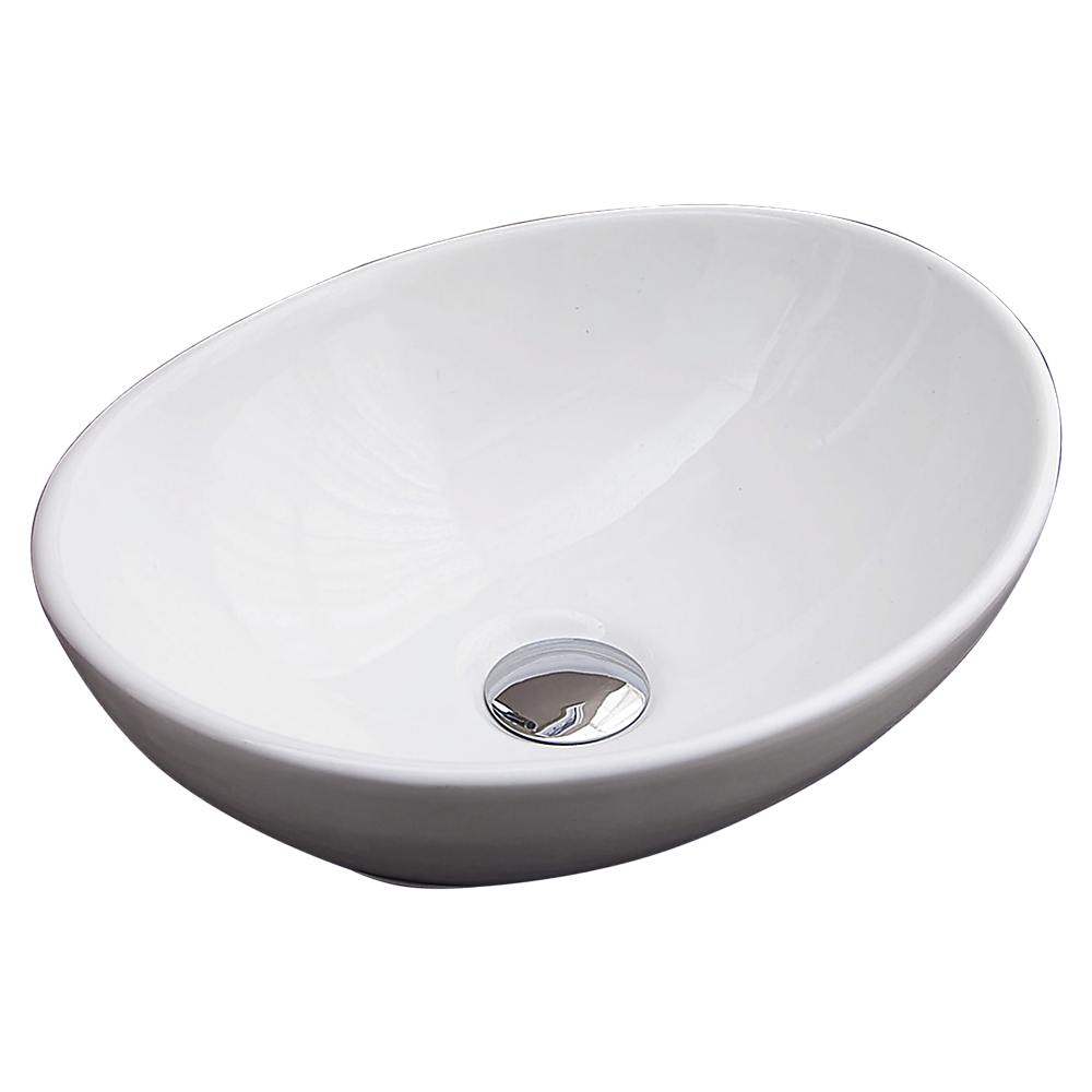 Della Francesca Above Counter Bathroom Vanity Oval Ceramic Basin Bathroom Sinks