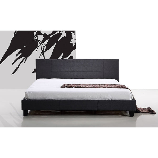 Palermo King Linen Fabric Bed Frame Grey King Bed Frames