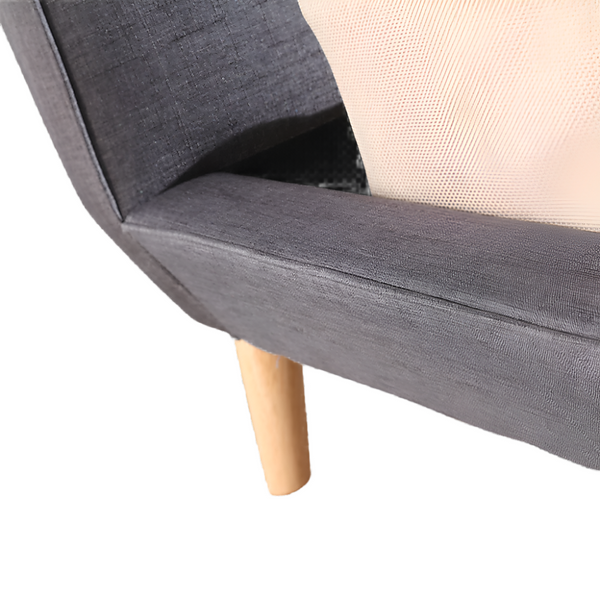 Palermo Queen Linen Fabric Deluxe Bed Frame Grey Queen Bed Frames