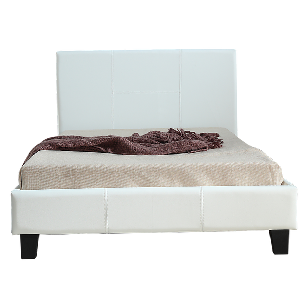 Palermo King Single Pu Leather Bed Frame White King Single Bed Frames