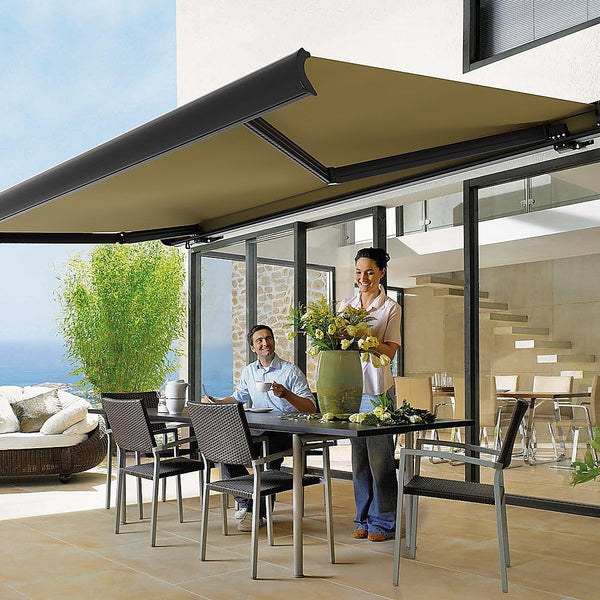 Bariloche 5.0M X 3.0M Retractable Folding Arm Awning Heavy Duty Full Cassette Motorised Awning & Canopy Parts