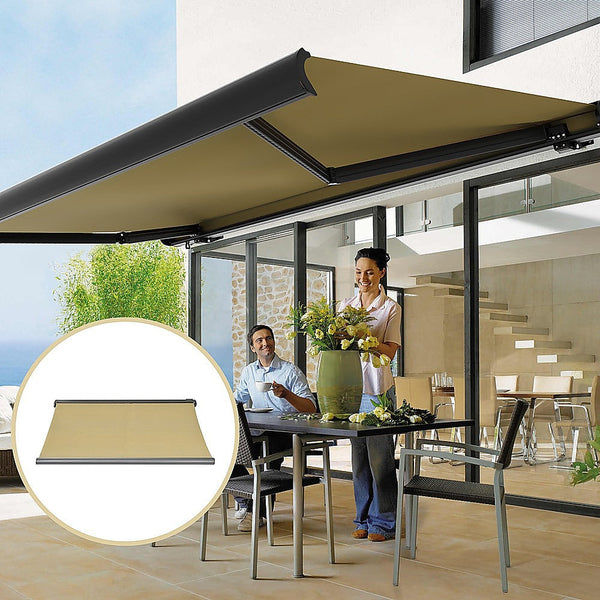 Bariloche 5.0M X 3.0M Retractable Folding Arm Awning Heavy Duty Full Cassette Motorised Awning & Canopy Parts
