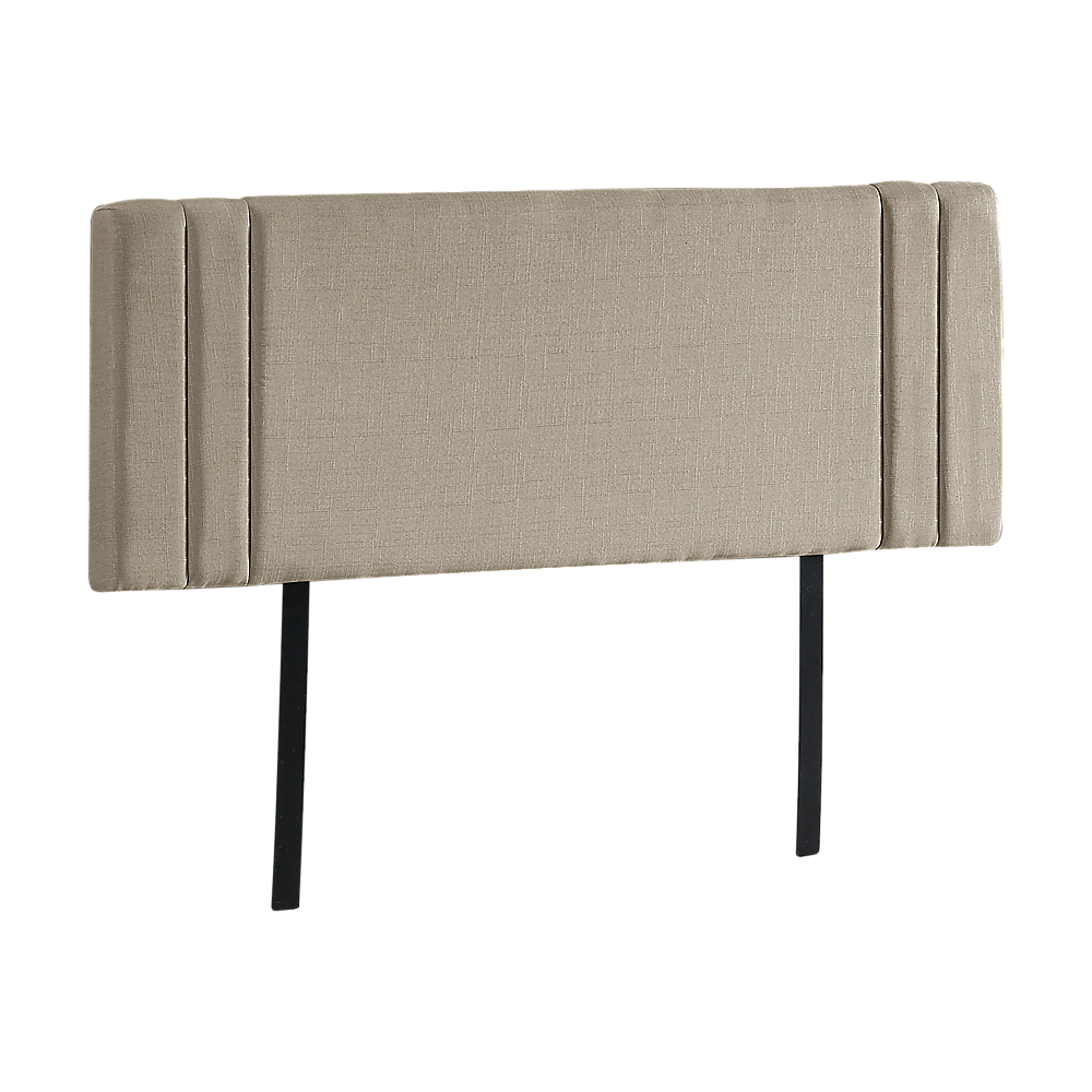 Palermo Linen Fabric Double Bed Deluxe Headboard Bedhead Beige Headboards & Footboards