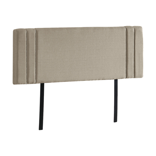 Palermo Linen Fabric Double Bed Deluxe Headboard Bedhead Beige Headboards & Footboards