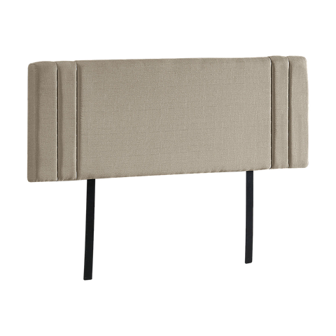 Palermo Linen Fabric King Bed Deluxe Headboard Bedhead Beige Headboards & Footboards