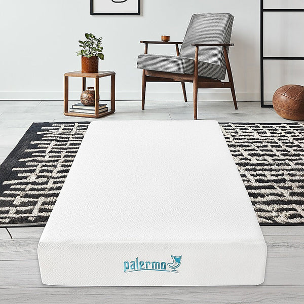 Palermo King Single 25Cm Gel Memory Foam Mattress Dual Layered Certipur Us Mattresses