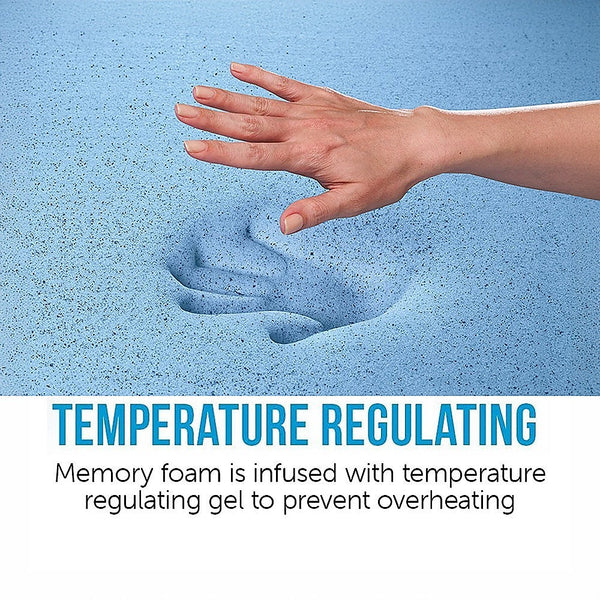 Palermo King Single 25Cm Gel Memory Foam Mattress Dual Layered Certipur Us Mattresses