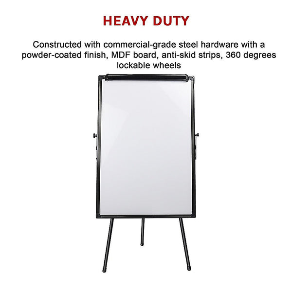 Randy & Travis Machinery 60 X 90Cm Magnetic Writing Whiteboard Dry Erase W/ Height Tripod Stand Whiteboards