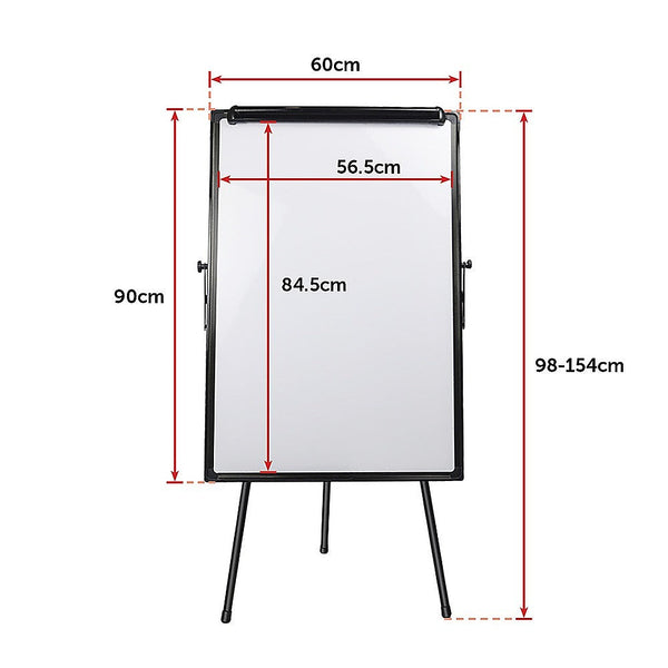 Randy & Travis Machinery 60 X 90Cm Magnetic Writing Whiteboard Dry Erase W/ Height Tripod Stand Whiteboards