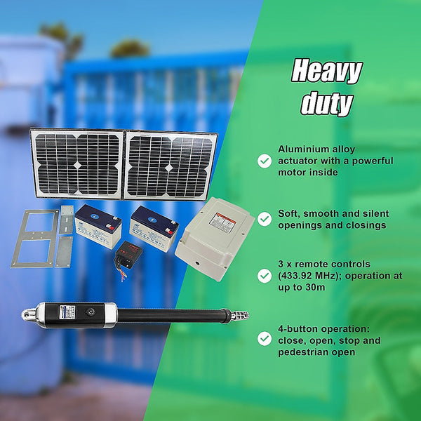 Randy & Travis Machinery 500Kg 20W Solar Single Swing Auto Motor Remote Gate Opener Placeholder
