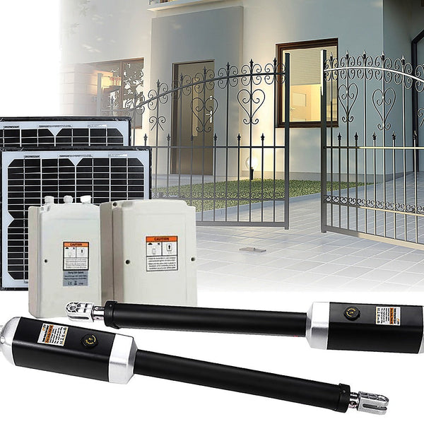 Randy & Travis Machinery 1200Kg 20W Solar Double Swing Auto Motor Remote Gate Opener Gate Openers