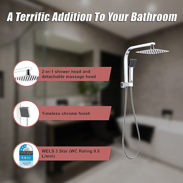 2 In 1 Massage Hand Shower & Head Tap Bathroom Mixer Shower Heads & Combos