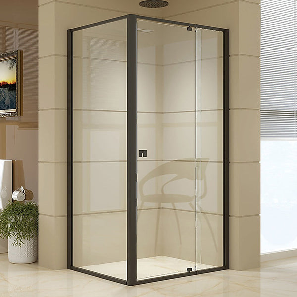 Della Francesca Semi Frameless Shower Screen (98~106)X 195Cm & (77~80)X Side As/Nzs Glass Shower Enclosures