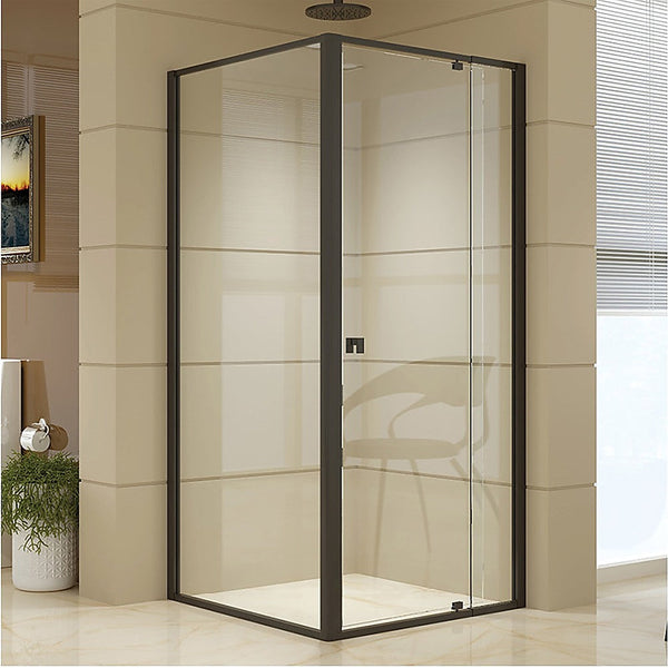 Della Francesca Semi Frameless Shower Screen (82~90)X 195Cm & (89~92)X Side As/Nzs Glass Shower Enclosures
