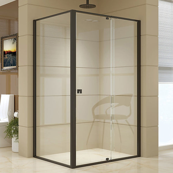 Della Francesca Semi Frameless Shower Screen (114~122)X 195Cm & (89~92)X Side As/Nzs Glass Shower Enclosures