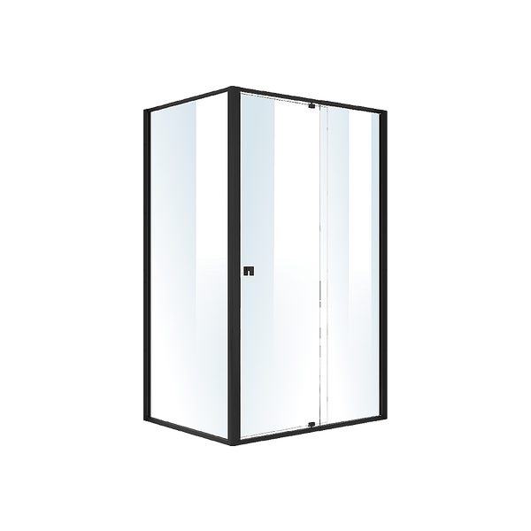 Della Francesca Semi Frameless Shower Screen (114~122)X 195Cm & (89~92)X Side As/Nzs Glass Shower Enclosures