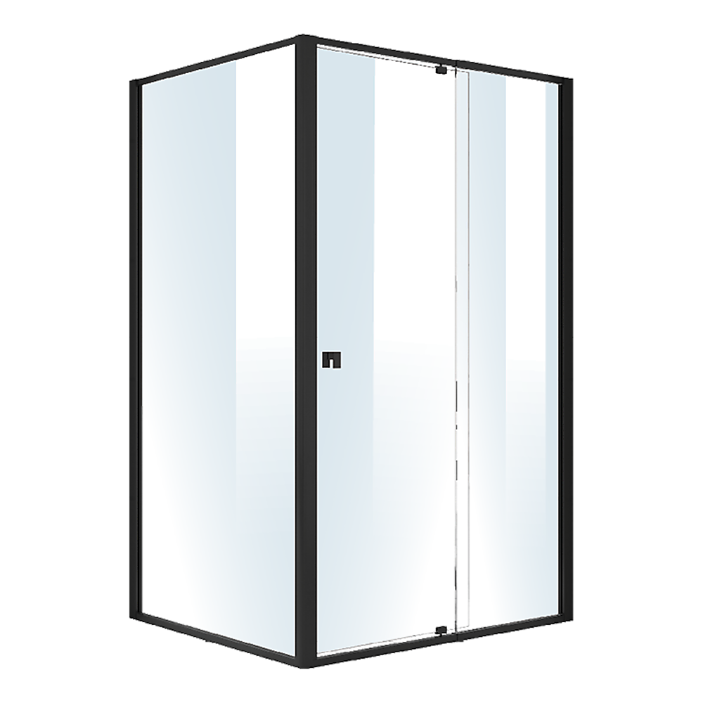 Della Francesca Semi Frameless Shower Screen (114~122)X 195Cm & (98~101)X195cm Side As/Nzs Glass Shower Enclosures