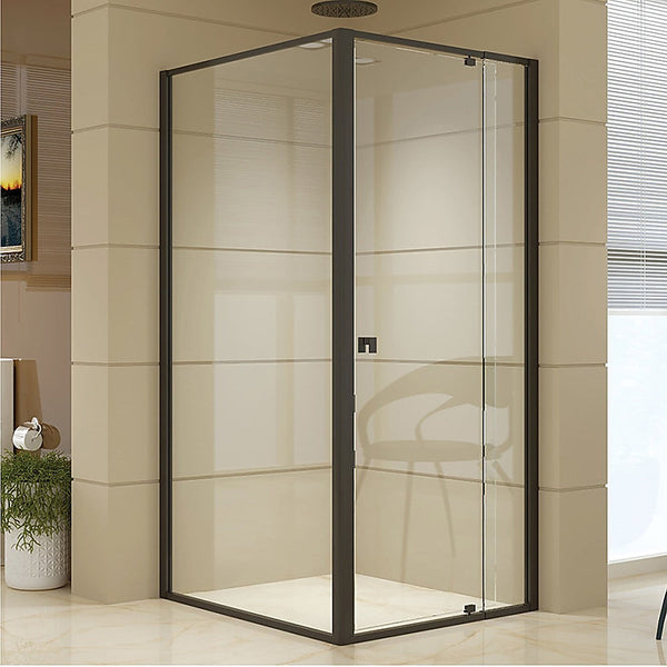 Della Francesca Semi Frameless Shower Screen (82~90)X 195Cm & (98~101)X Side As/Nzs Glass Shower Enclosures