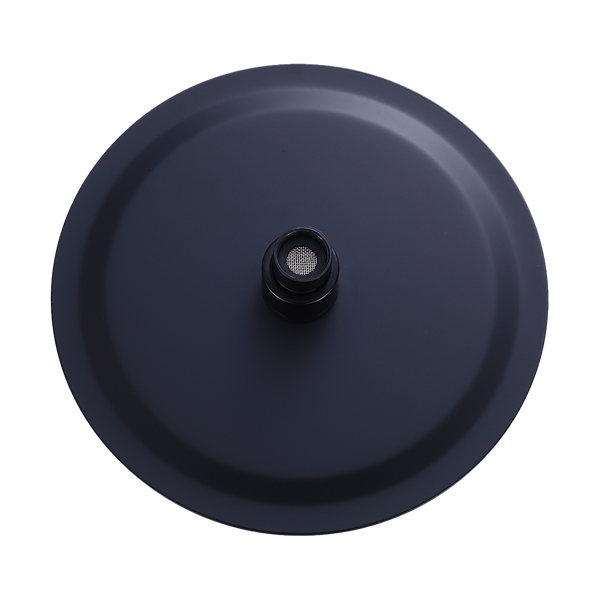 200Mm Shower Head Round 304Ss Electroplated Matte Black Finish Shower Heads & Combos