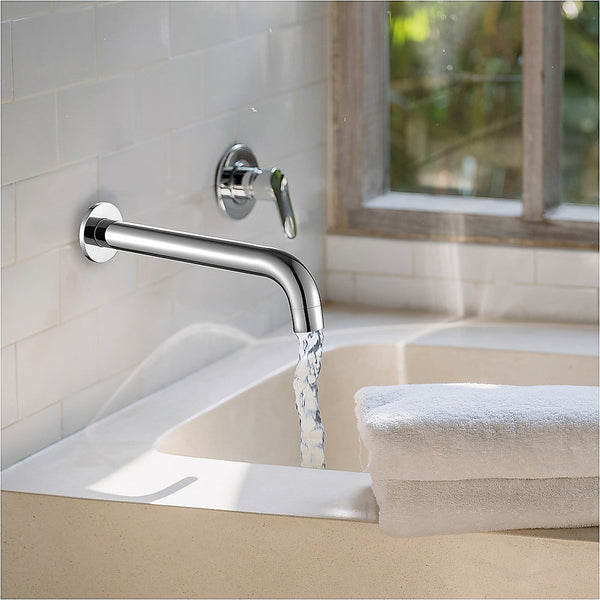 Della Francesca 220Mm Bath Spout In Polished Chrome Finish Bath Taps