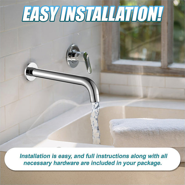 Della Francesca 220Mm Bath Spout In Polished Chrome Finish Bath Taps