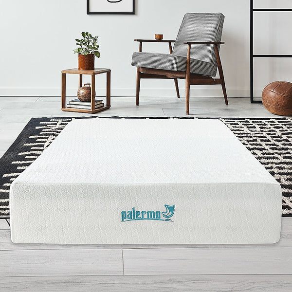 Palermo Double Mattress 30Cm Memory Foam Green Tea Infused Certipur Mattresses