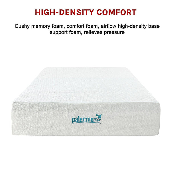 Palermo Double Mattress 30Cm Memory Foam Green Tea Infused Certipur Mattresses
