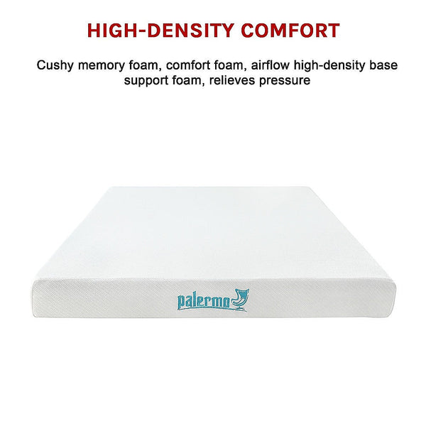 Palermo Double Mattress Memory Foam Green Tea Infused Certipur Mattresses