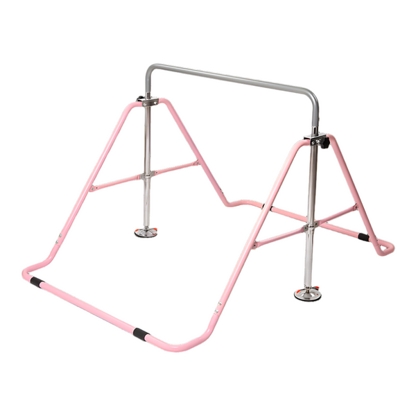 Kids Gymnastics Bars Training Horizontal Monkey Kip Pink Balance Beams